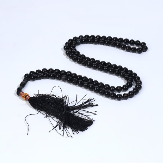 Black Aqeeq Stone Tasbih | 100 Beads