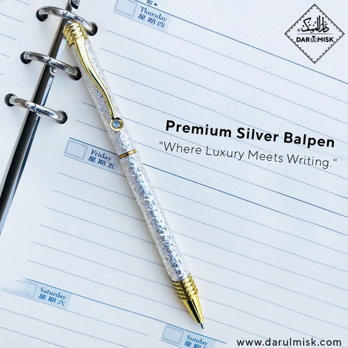 Premium Silver Luxury Pen | Balpoint | Handmade