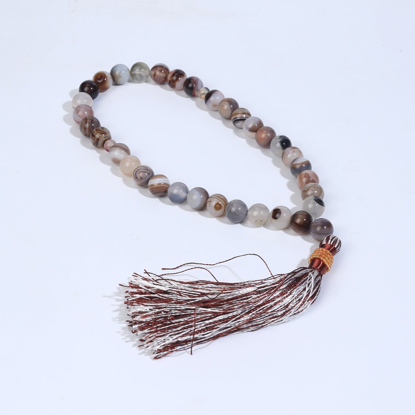White Sulemani Aqeeq Tasbih