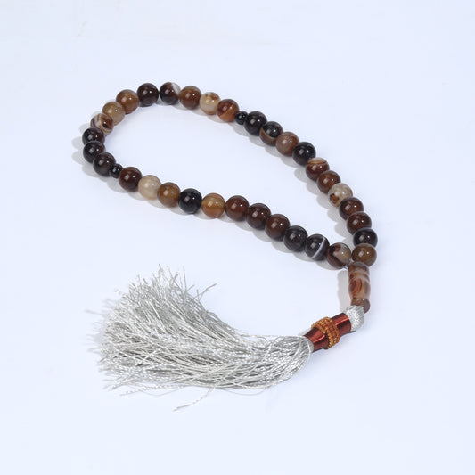 Brown Aqeeq Tasbih