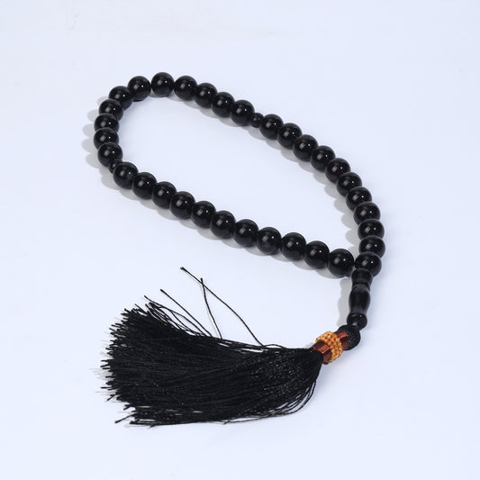 Black Aqeeq Stone Tasbih