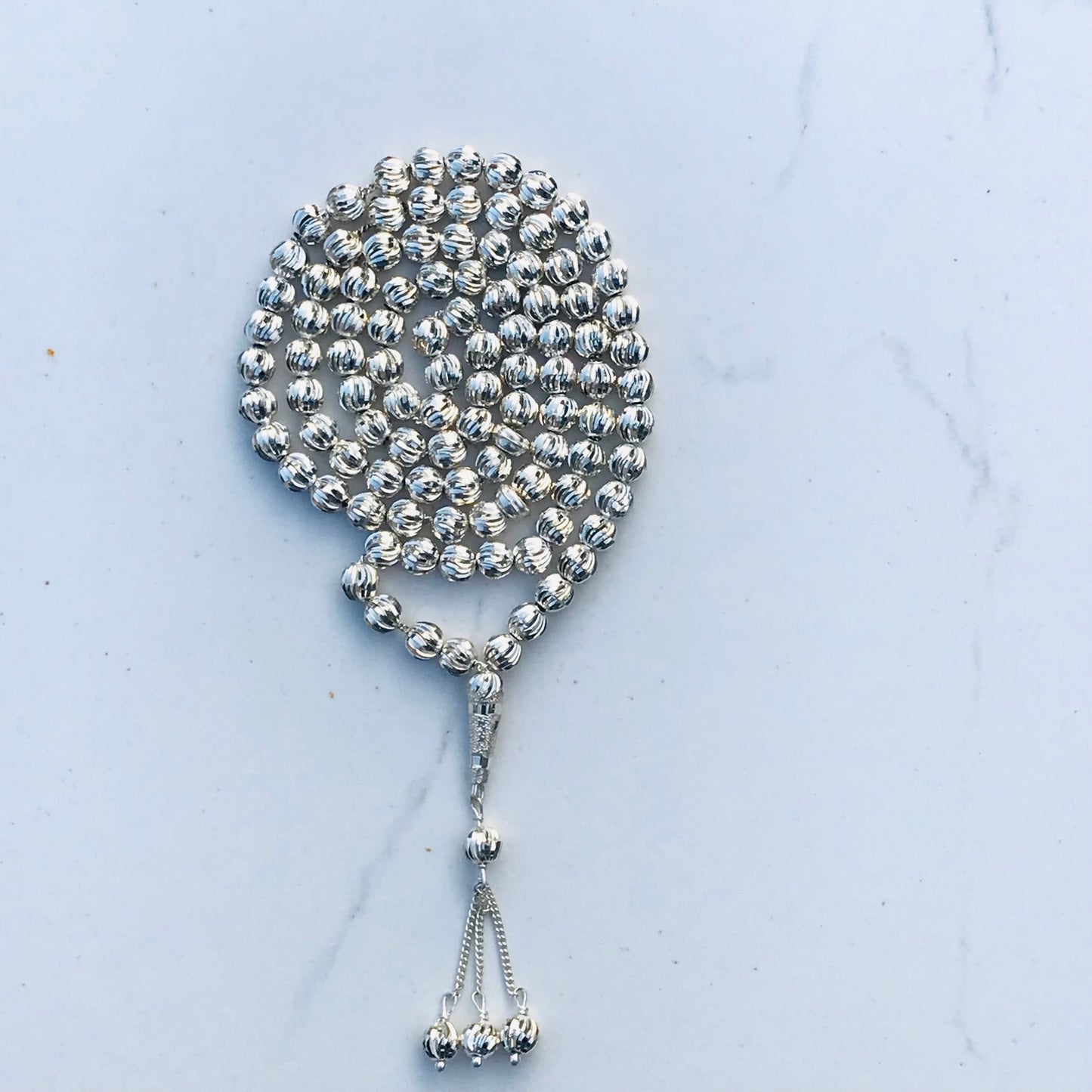 925 Silver (Chandi) Tasbih 99 Beads