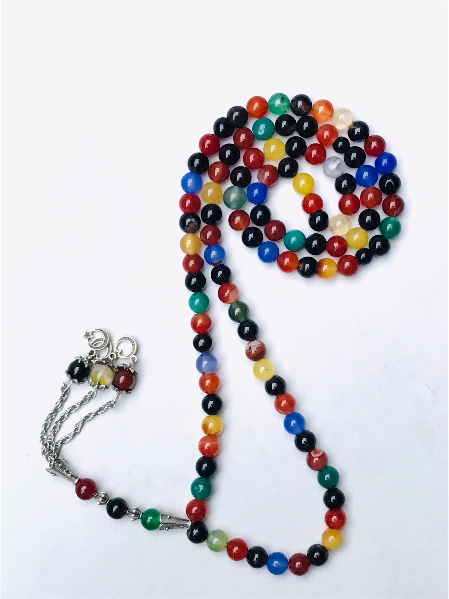 Multi Aqeeq Stones Tasbih