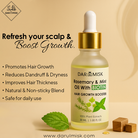 Hair Growth Booster (Rosemary & Mint Oil with Biotin)