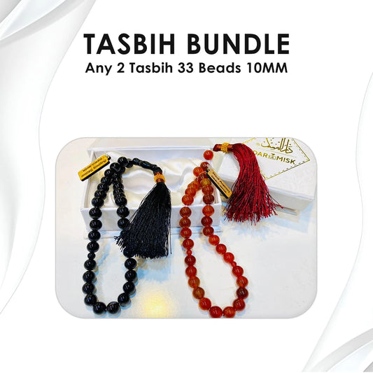Tasbih Bundle | Any 2 Tasbih 33 Beads 10MM