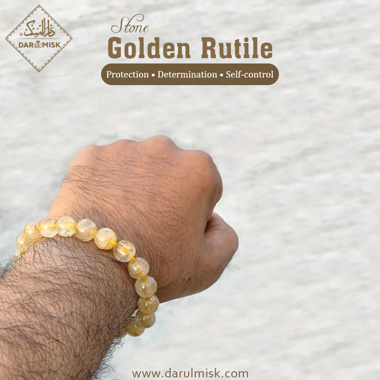 Natural Golden Rutile Bracelet