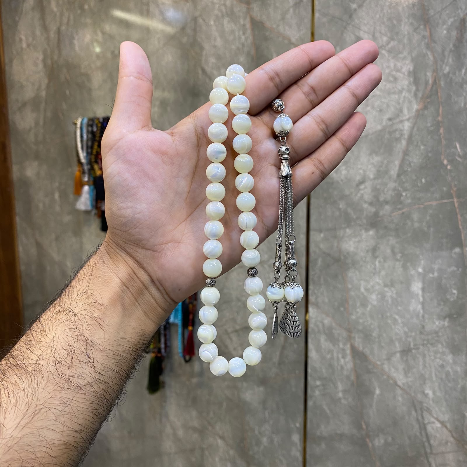 pearl stone tasbih