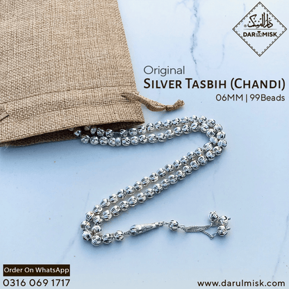 925 Silver Sterling Tasbih 99 Beads