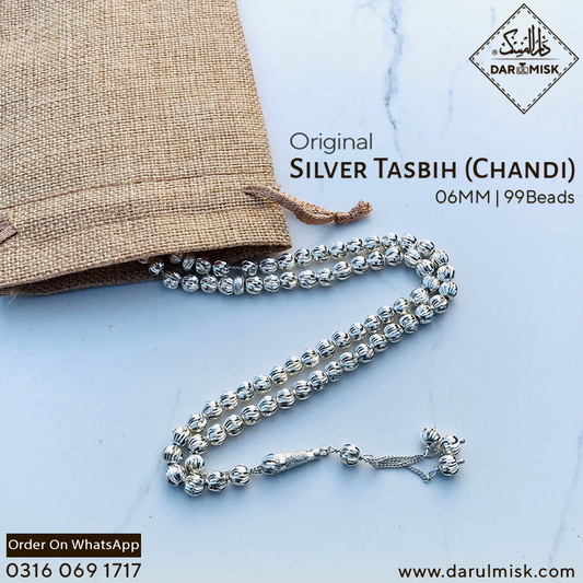 925 Silver (Chandi) Tasbih 99 Beads