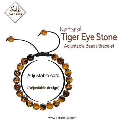 Tiger Eye Stone (Adjustable Beads Bracelet)