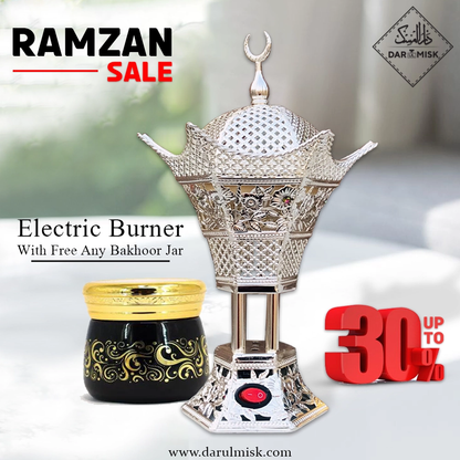 Crown Burner With Free Bakhoor Jar