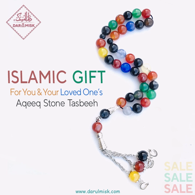 Multi Aqeeq Stones Tasbih