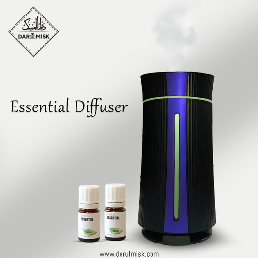 Cylinder Shape Essential Diffuser + FREE Essential Oils
