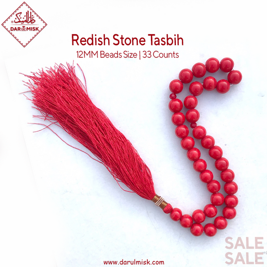 Redish Stone Tasbih