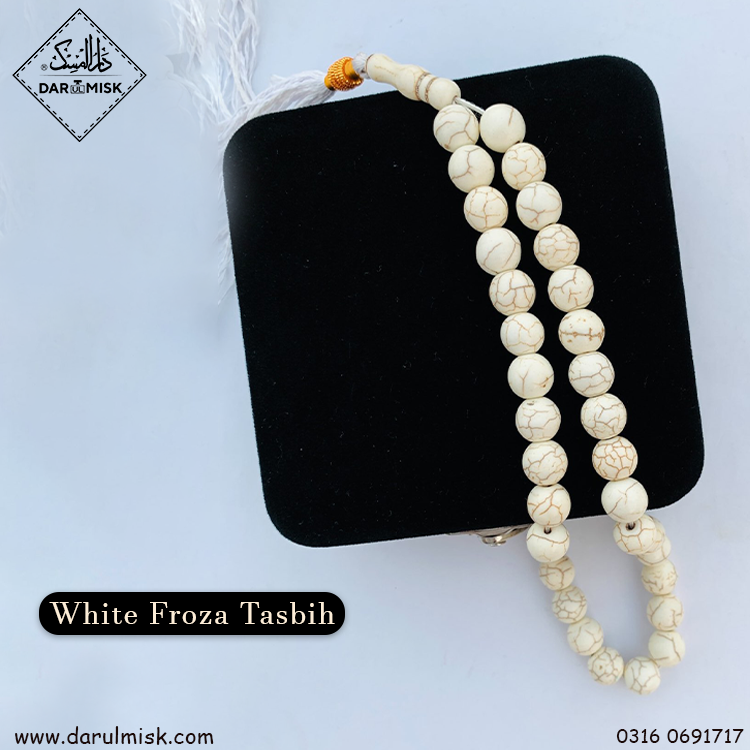 White Feroza Stone Tasbih