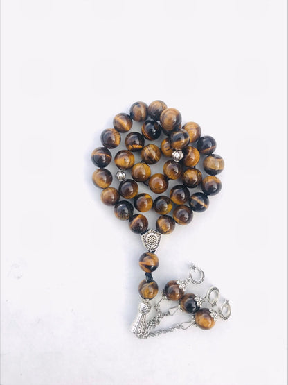 Tiger Eye Stone Tasbih 33 Beads