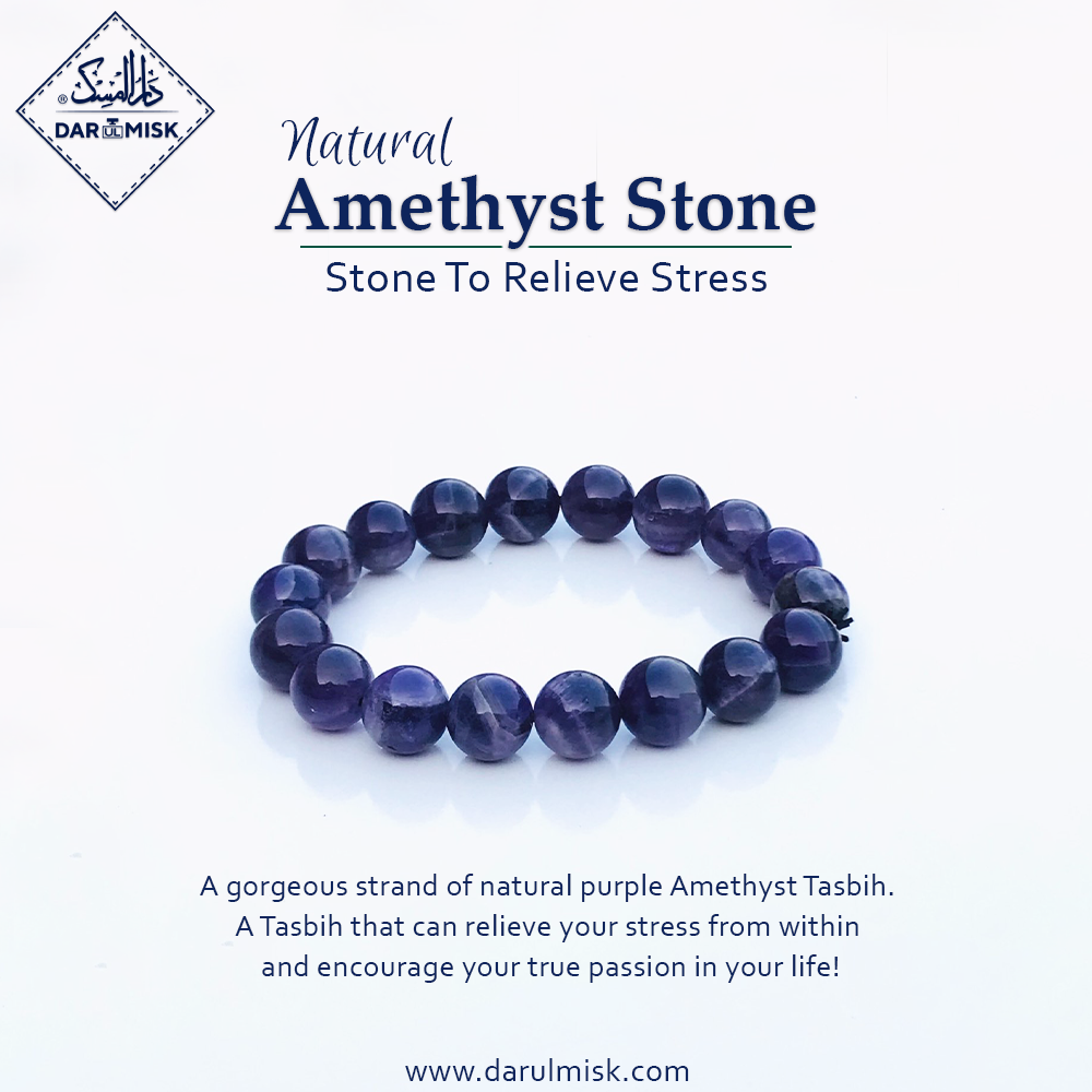 Natural Amethyst Stone Tasbih