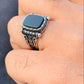 Black Beauty Squre Turkish 925 Silver Ring