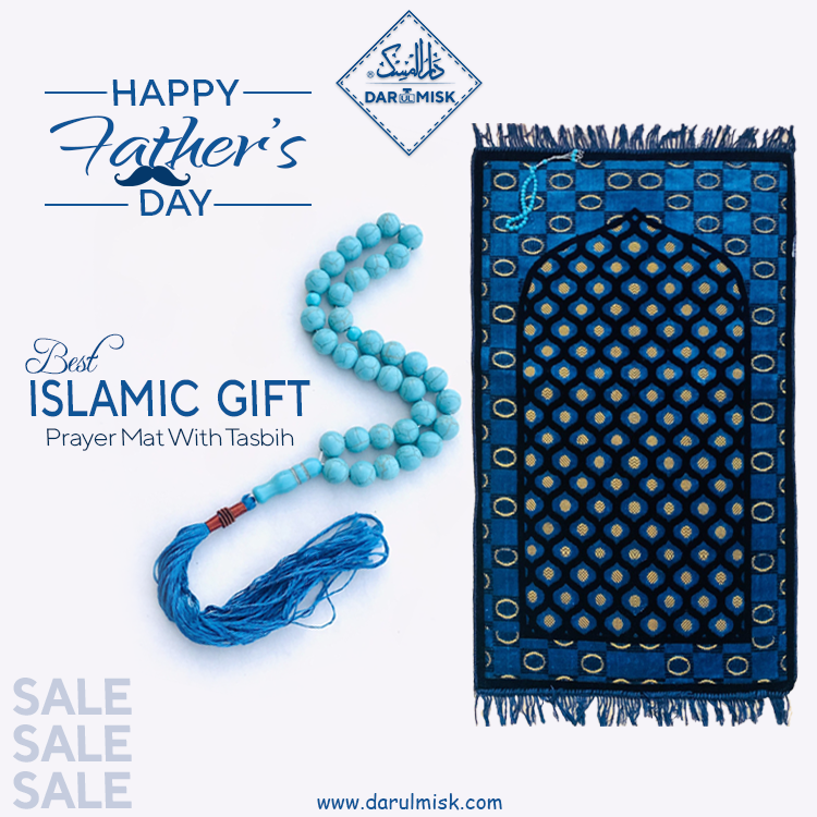 Father's Day Special (Prayer Mat With Feroza Tasbih)