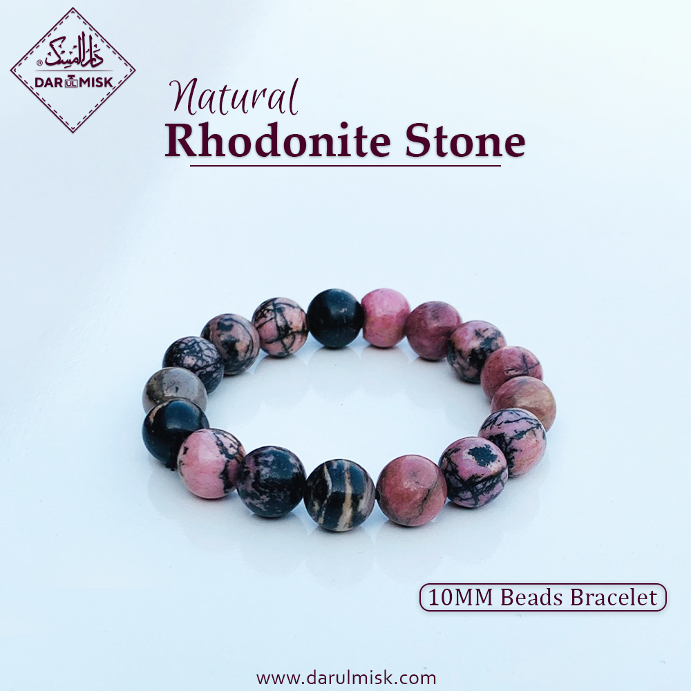 Natural Rhodonite Stone Tasbih | Islamic Misbah