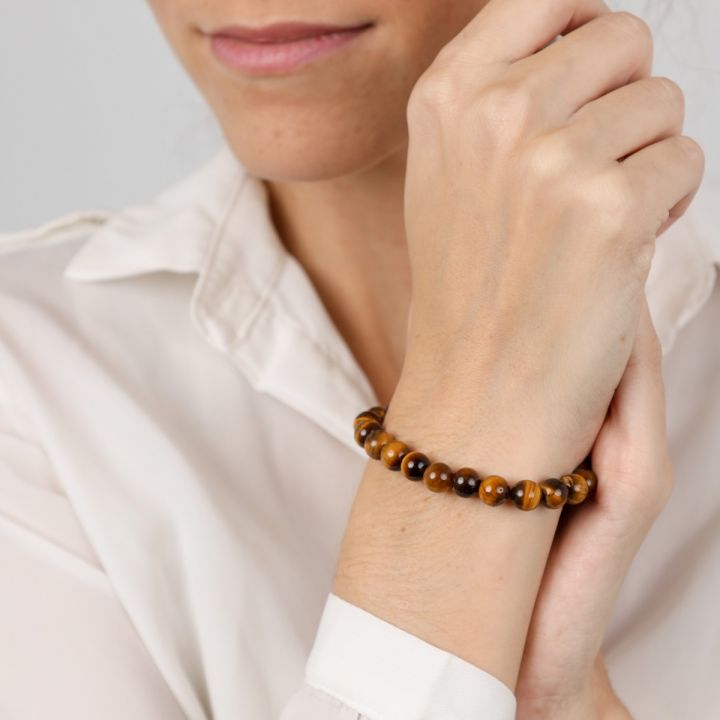 Tiger Eye Stone (Adjustable Beads Bracelet)
