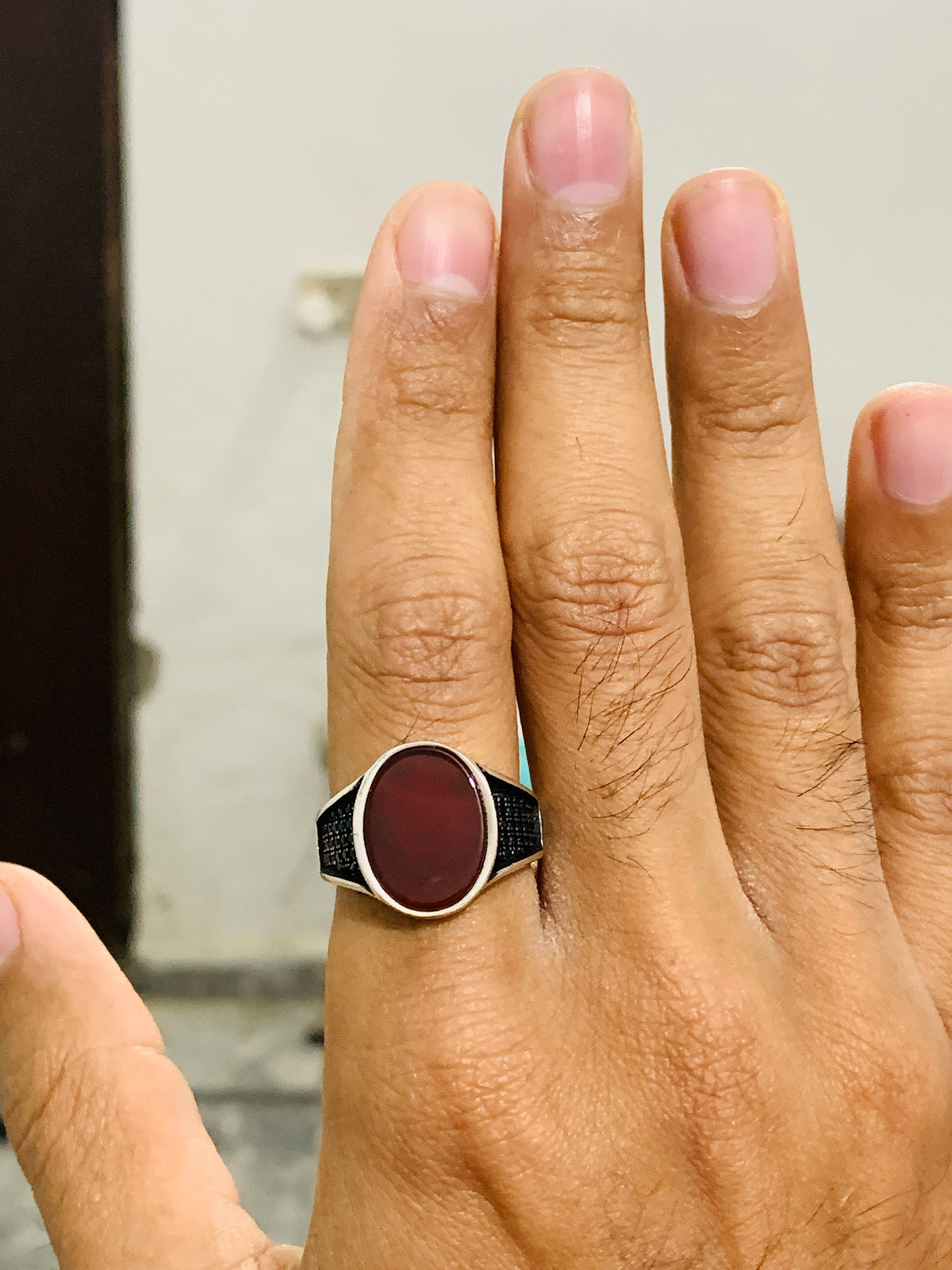 Red deals onyx ring