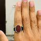 Classic Red Onyx Turkish Ring