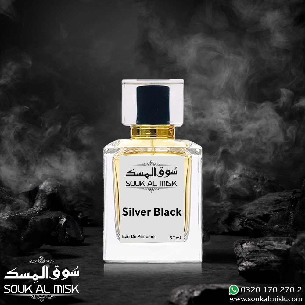 Black 2025 silver perfume