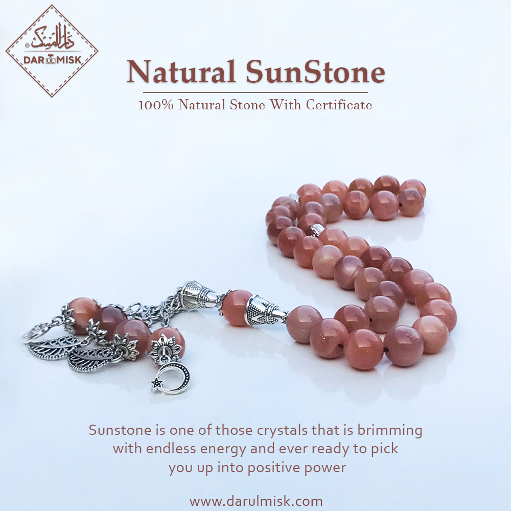 Natural Sunstone Tasbih | Islamic Misbah